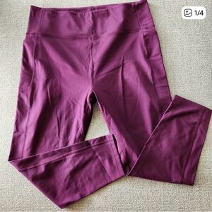 Girlfriend Collective Cropped Active Wear Leggings Womens Size XXL Plum